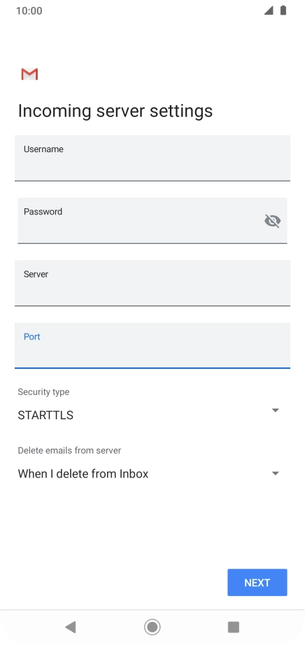 Press the drop down list below 