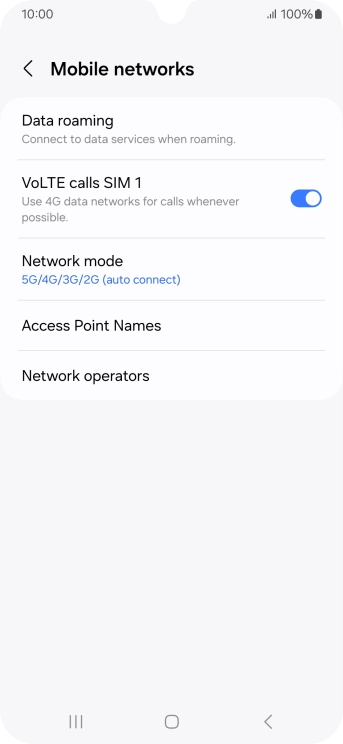Press Access Point Names.