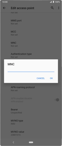 Key in 33 and press OK.