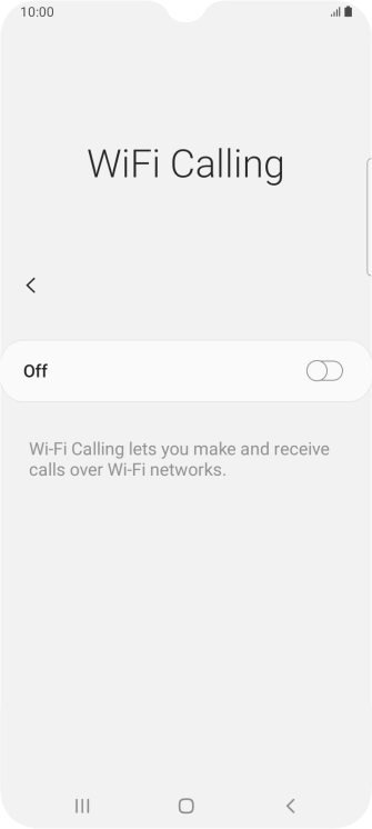 Press the indicator to turn the function on or off.