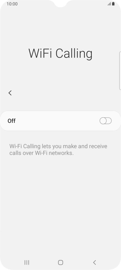 Press the indicator to turn the function on or off.