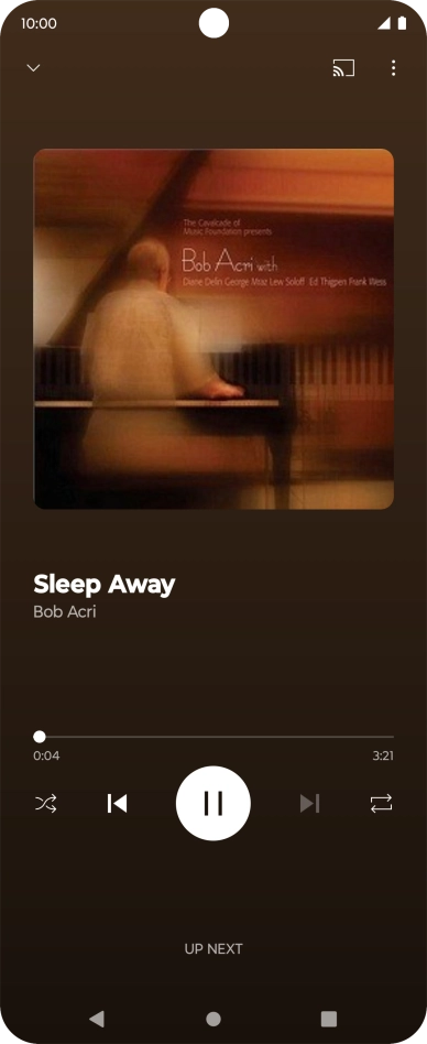 Press arrow right to go to the next audio file.