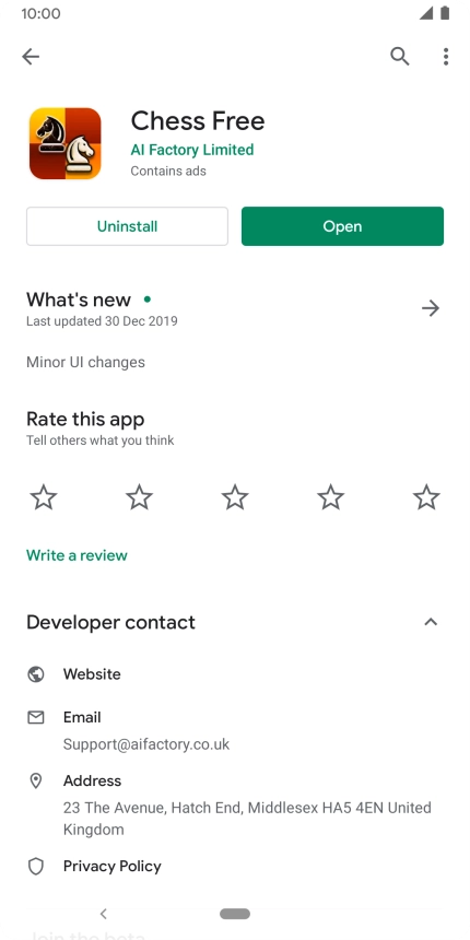 Press the Home key to return to the home screen.