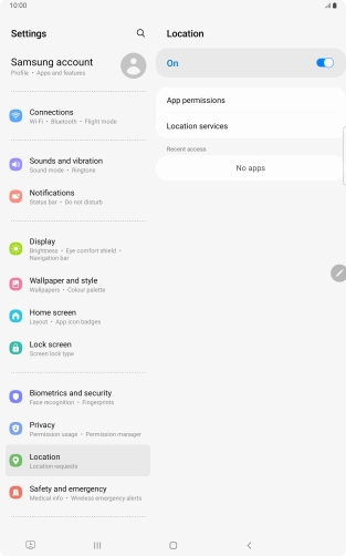 Press App permissions.