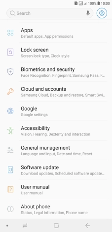Press Cloud and accounts.