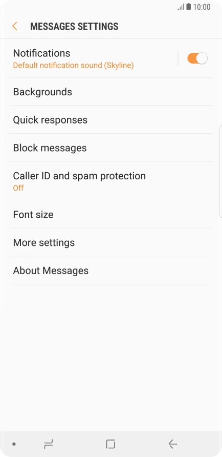 Press More settings.