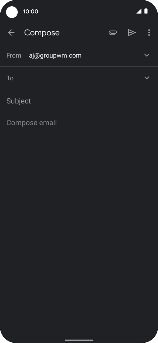 Press To and key in the first letters of the recipient's name.