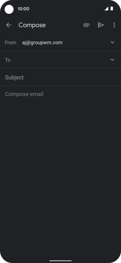 Press To and key in the first letters of the recipient's name.