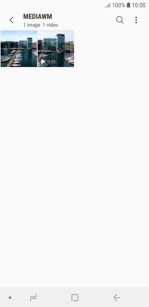 Press and hold any picture or video clip.