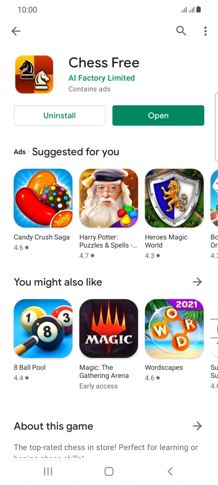 Press the Home key to return to the home screen.