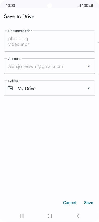 Press the field below 