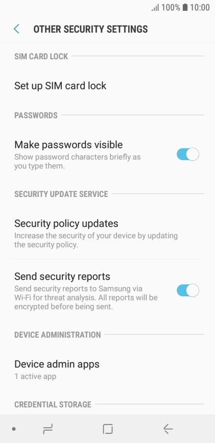 Press Set up SIM card lock.