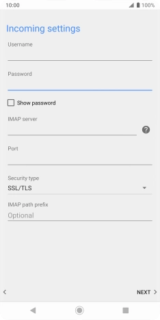 Press the field below 