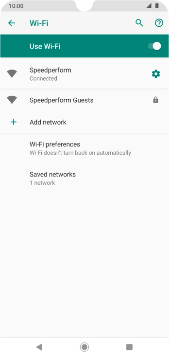 Press the Home key to return to the home screen.