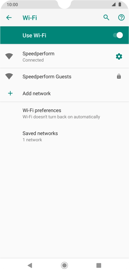 Press the Home key to return to the home screen.