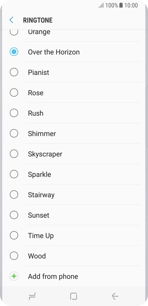 Press Add from phone.