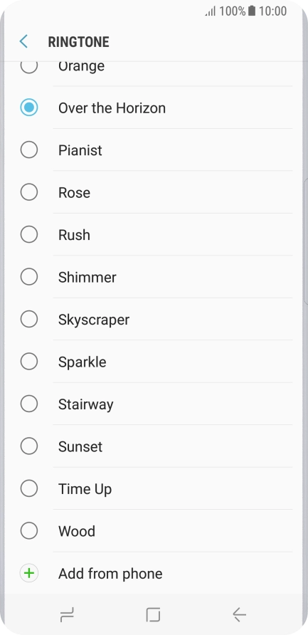 Press Add from phone.