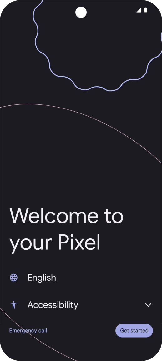 Press the field next to the language icon.