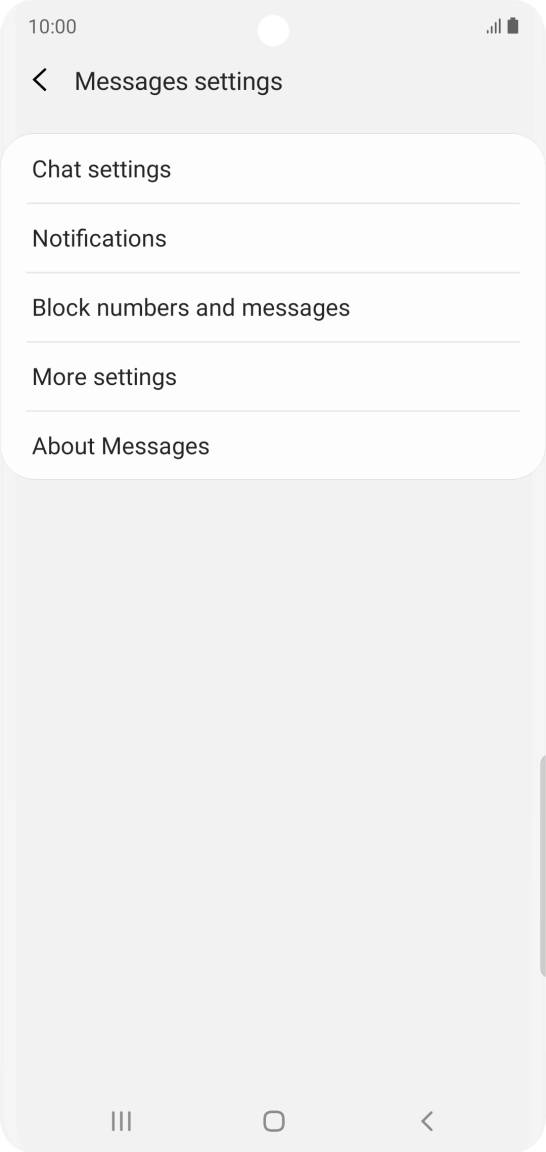 Press More settings.