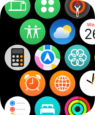 Press the Maps icon.