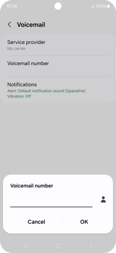 Key in +447953222222 and press OK.