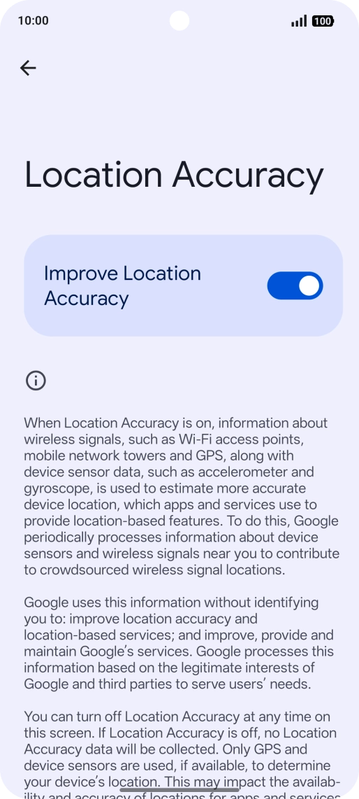 If you press the indicator next to 