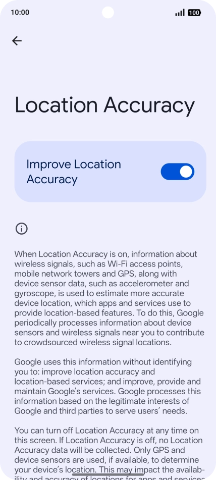 If you press the indicator next to 