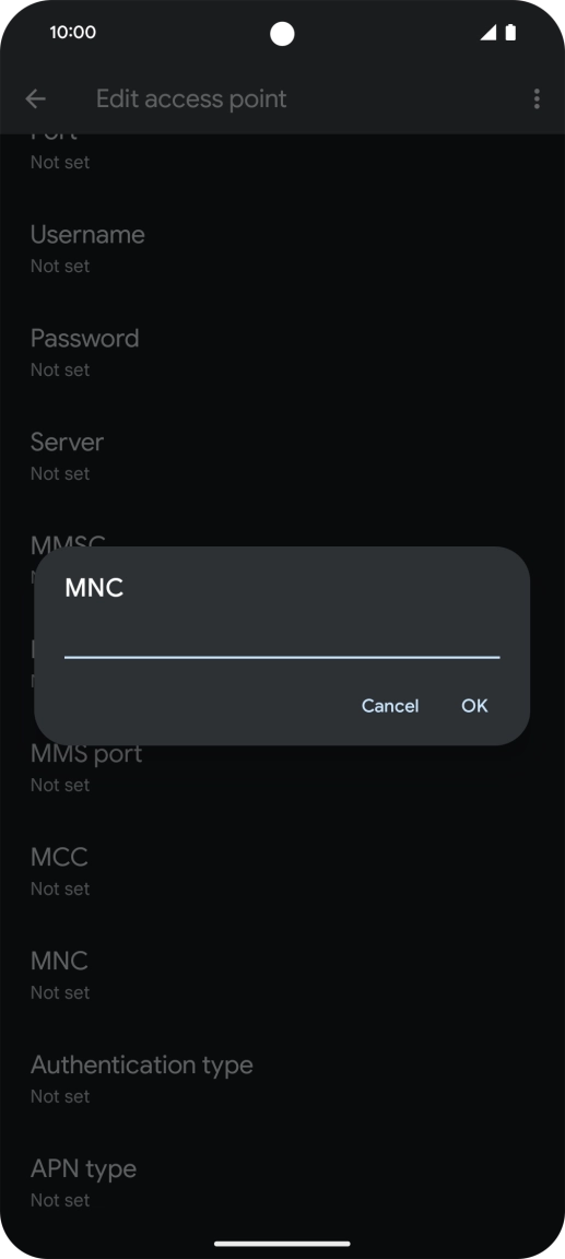 Key in 33 and press OK.