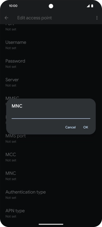 Key in 33 and press OK.