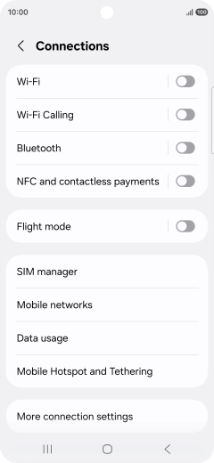 Press Mobile networks.