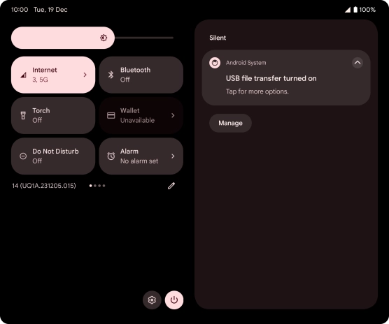 Press Tap for more options..