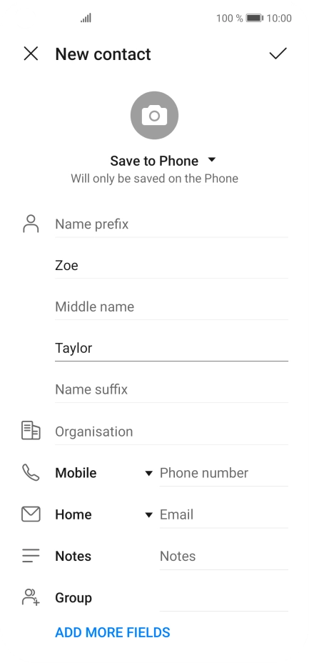 Press Phone number and key in the required phone number.