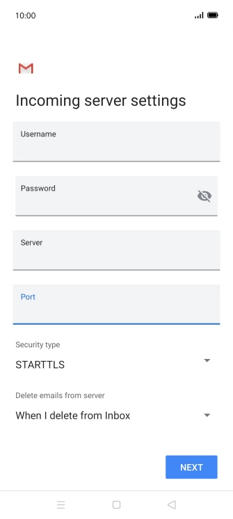 Press the drop down list below 
