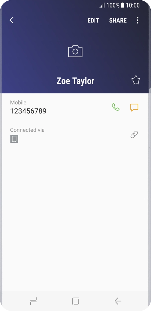 Press the Home key to return to the home screen.