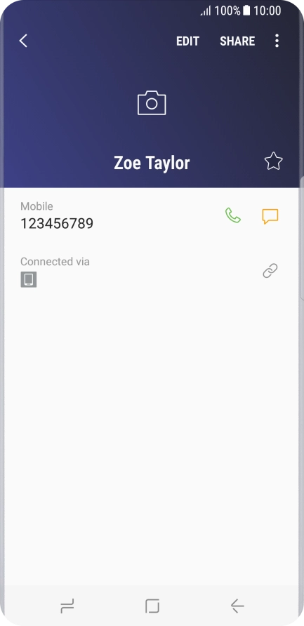 Press the Home key to return to the home screen.