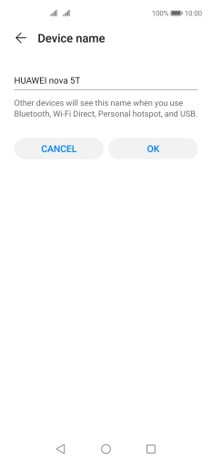 Key in the required Wi-Fi hotspot name and press OK.