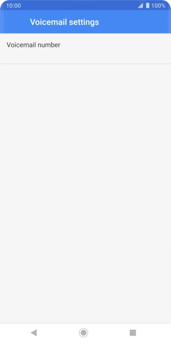 Press Voicemail number.