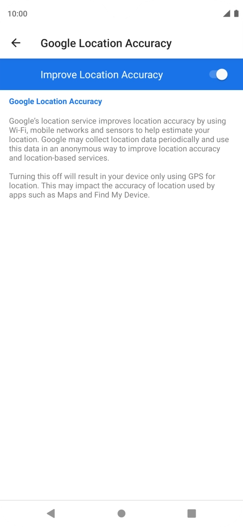 If you press the indicator next to 