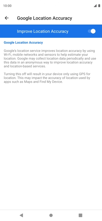 If you press the indicator next to 