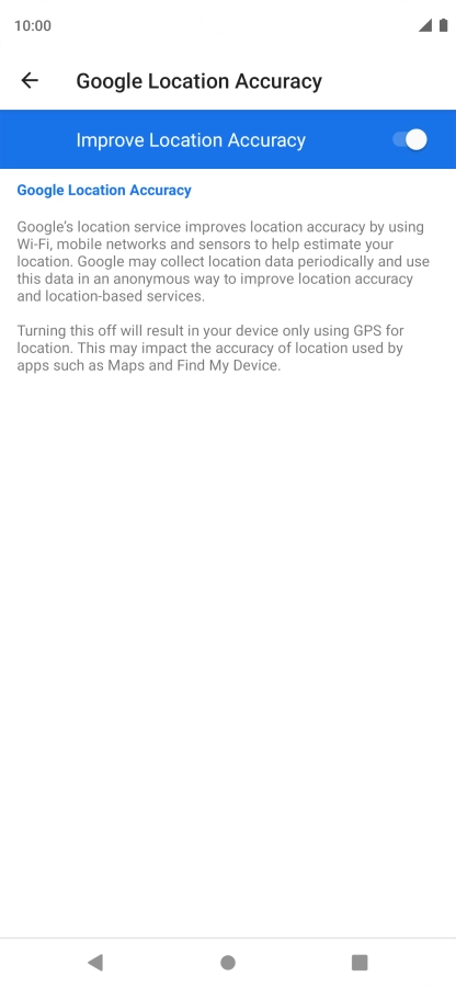 If you press the indicator next to 