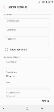 Press the field below 