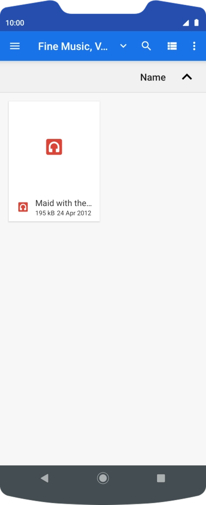 Press the required ring tone.