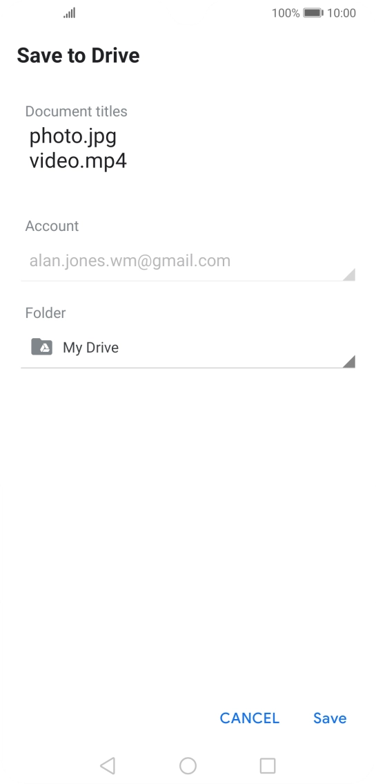 Press the field below 