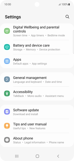 Press Software update.
