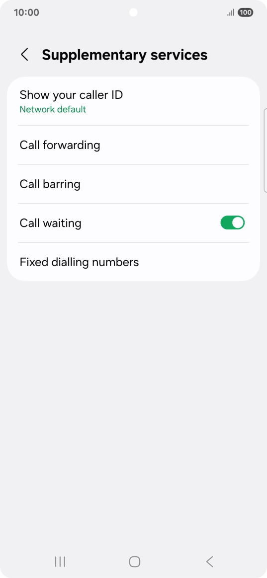 Press Show your caller ID.