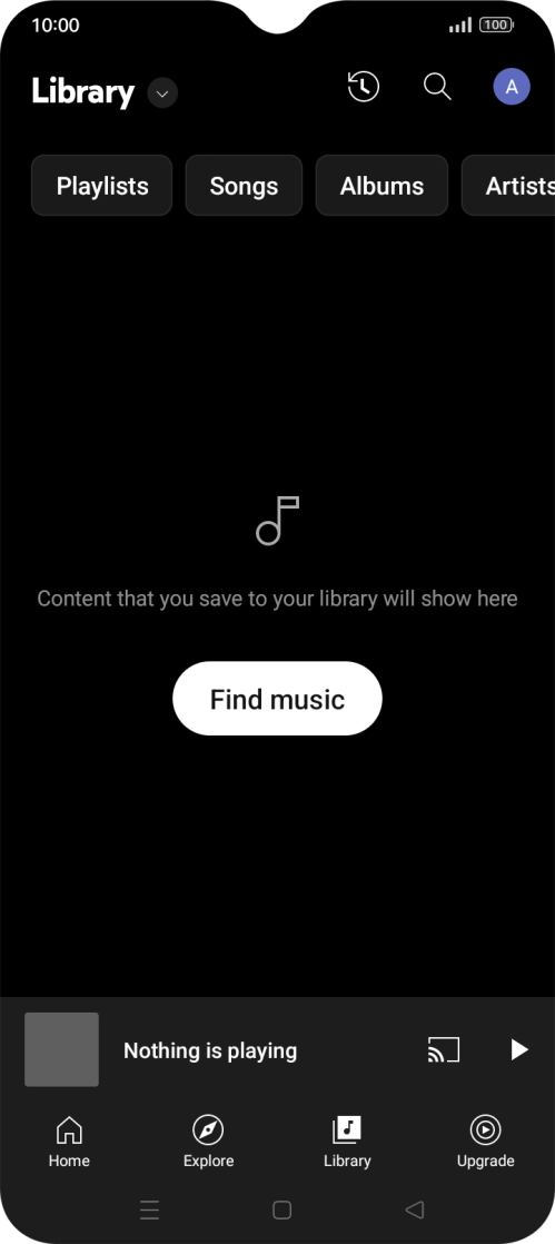 Press the drop down list.