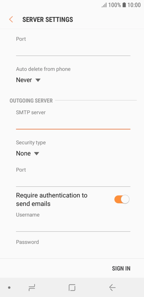 Press the drop down list below 
