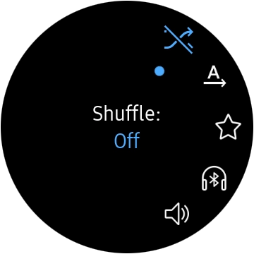 Press the repeat icon to turn the function on or off.