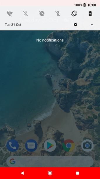 Press the Home key to return to the home screen.