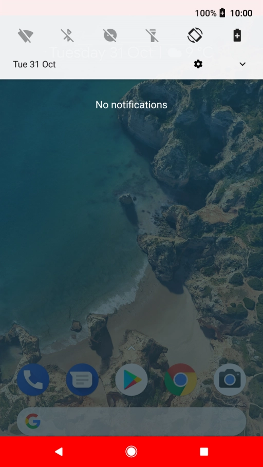 Press the Home key to return to the home screen.